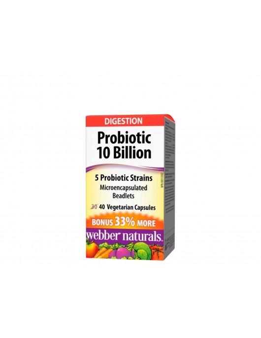 WEBBER NATURALS Probiotic 10 милиарда 40 капсули на супер цена Пробиотици