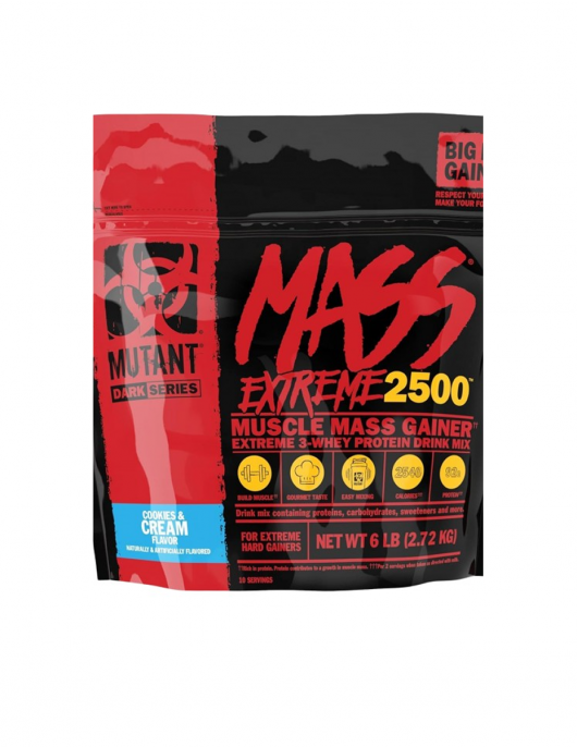 MUTANT Mutant Mass XXXtreme 2500 – висококалоричен гейнър за покачване на маса 2720 g на изгодни цени MUTANT Mutant Mass XXXtreme 2500 – висококалоричен гейнър за покачване на маса 2720 g на супер цена Гейнъри за покачване на маса