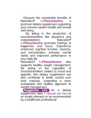 NATURALICO L-Phenylalanine 60 капсули на супер цена Стимулиращи мозъчната дейност