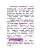 NATURALICO Magnesium Citrate 60 таблетки на изгодни цени NATURALICO Magnesium Citrate 60 таблетки на супер цена Витамини и минерали