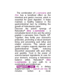 NATURALICO Zinc L-Carnosine 60 капсули на изгодни цени NATURALICO Zinc L-Carnosine 60 капсули на супер цена Цинк