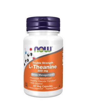 NOW L-Theanine 200 мг 60 капсули