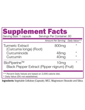 NATURALICO Curcumin and Biperine 60 caps