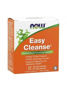 NOW Easy Cleanse AM & PM - 2x60 caps