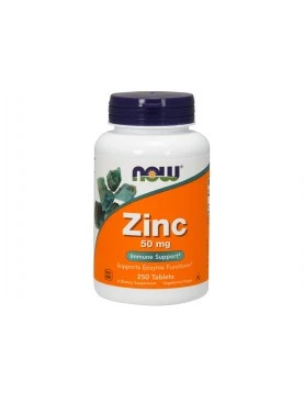 NOW Zinc Gluconate 50мг. 250 таблетки