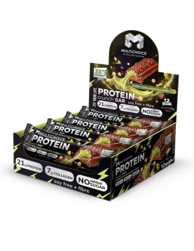 MULTICHOICE Protein CRUNCH Bar - Dubai Style Pistachio Cream - Кутия 12 броя (780 g)