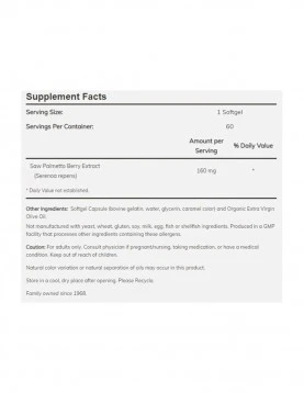 NOW Saw Palmetto Extract 160 МГ - 240 Дражета