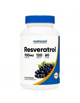 NUTRICOST Resveratrol / Ресвератрол 700 mg x 120 капсули