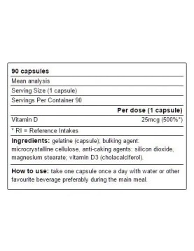 YAMAMOTO NUTRITION VITAMIN D 90 capsules