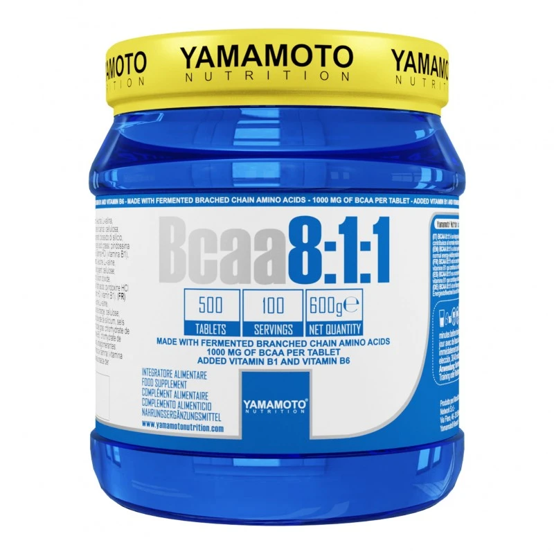 BCAA 8:1:1 Yamamoto - Acides Aminés Branched Chain - 200 Comprimés - Complément Alimentaire